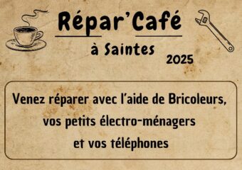 REPAR’CAFE à Saintes – Les 1er Samedis de chaque mois